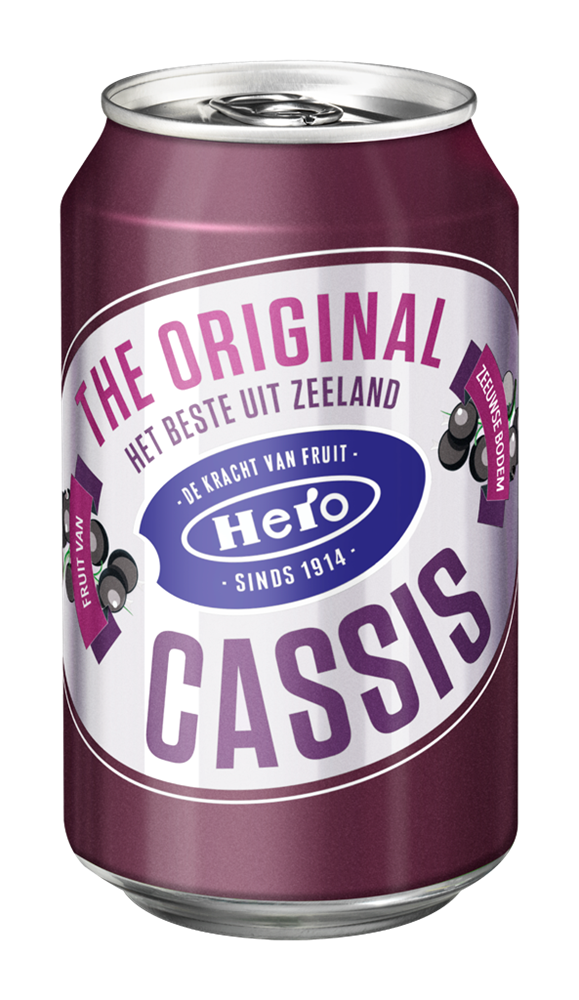 Hero Cassis blik groot 33cl