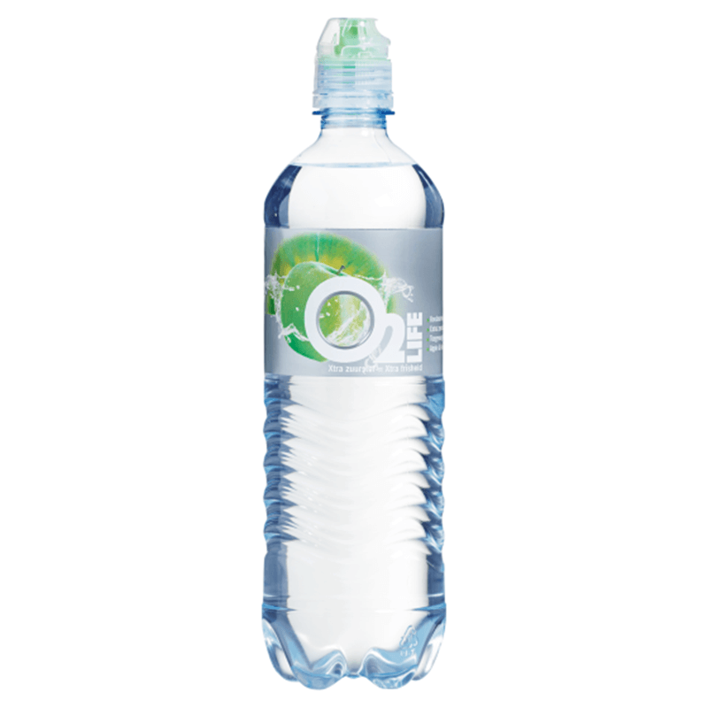 O2 Life Mineraalwater appel/kiwi petfles 75cl