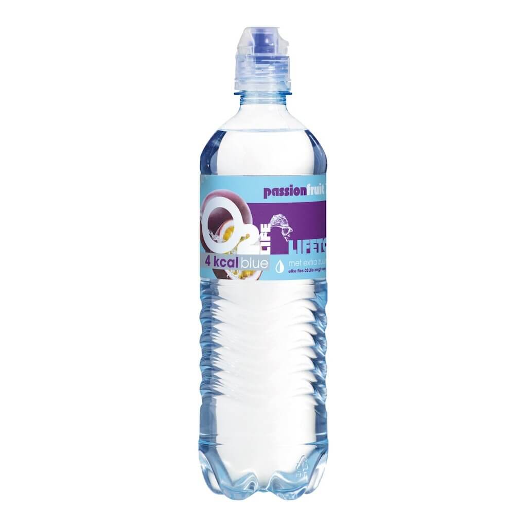 O2 Life Mineraalwater blue passionfruit petfles 75cl