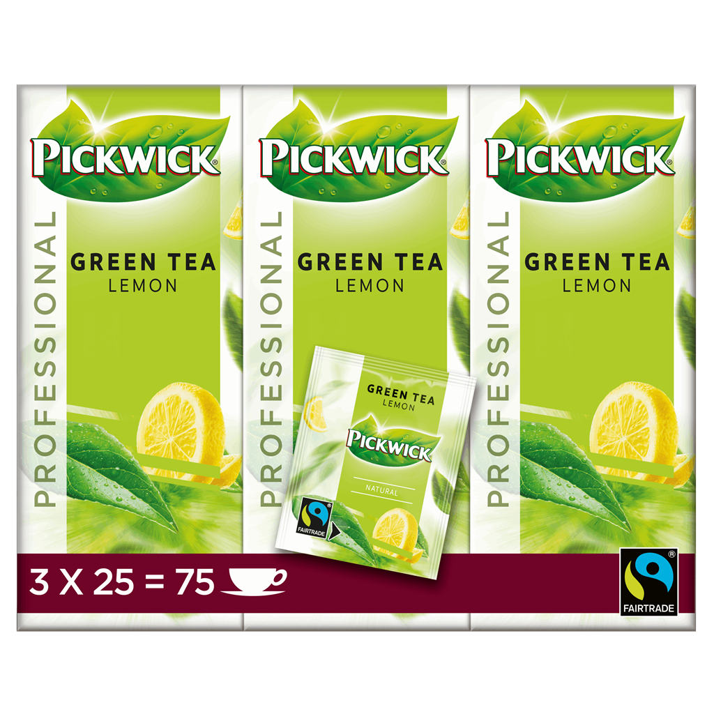 Pickwick Professional groene thee citroen fairtrade 2gr