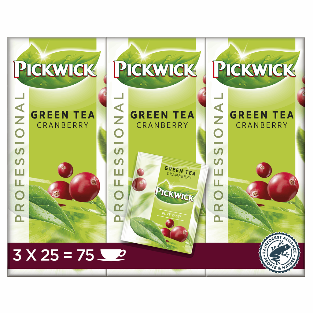 Pickwick Professional groene thee cranberry 1,5gr