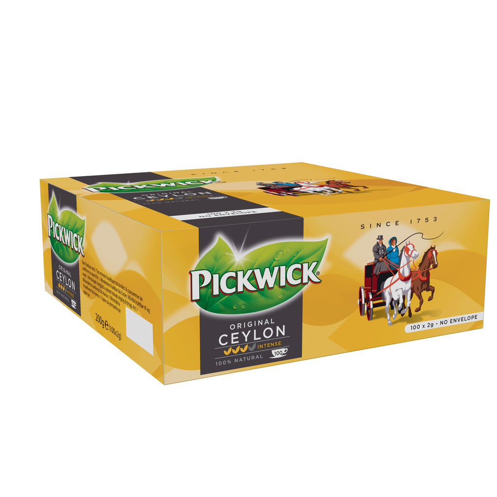 Pickwick Thee ceylon zonder envelop 100x2gr