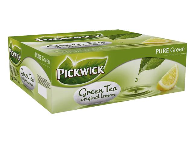Pickwick Thee groene thee citroen envelop 2gr