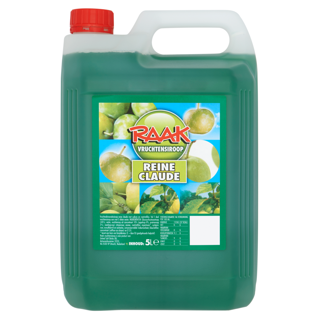 Raak Siroop reine claude 5lt