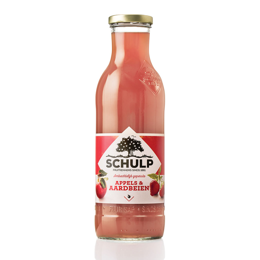 Schulp Ambachtelijk appel-aardbeisap 75cl