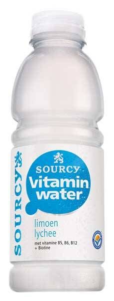 Sourcy Vitamine water limoen-Lychee 0% 50cl