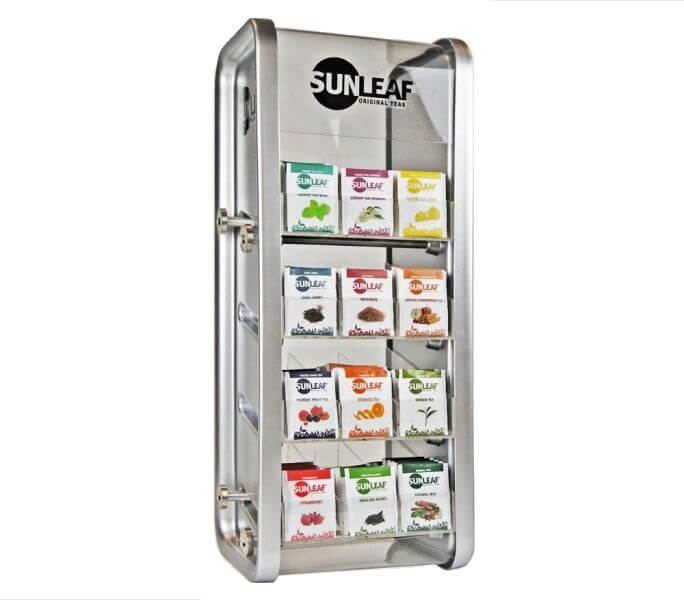 Sunleaf Dispenser grijs 12 vaks zonder inhoud